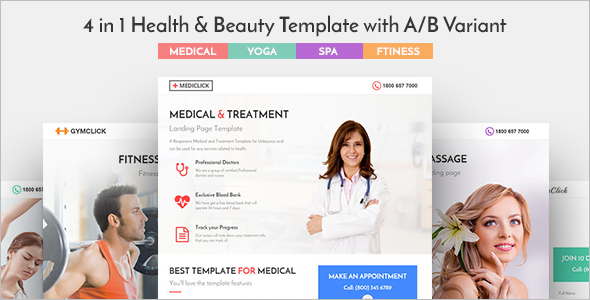 Medical Landing Page WordPress Theme