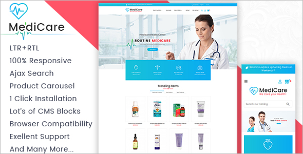 Medicine Store Prestashop Responsive Theme