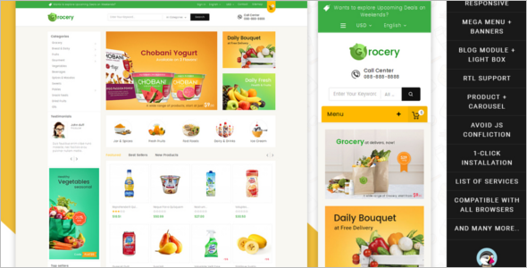 Mega Grocery Prestashop Theme