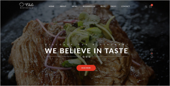 Minimal Catering WordPress Template
