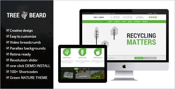 Minimal Environmental WordPress Theme