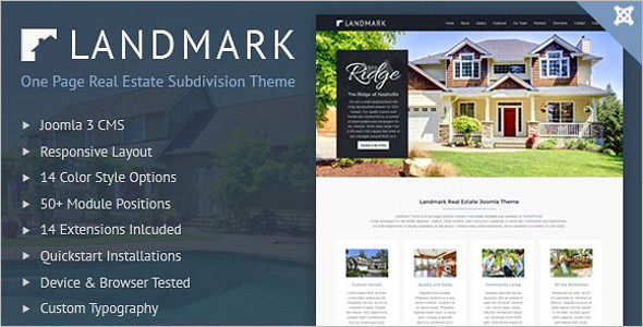 Minimal Real Estate Landing Page Template