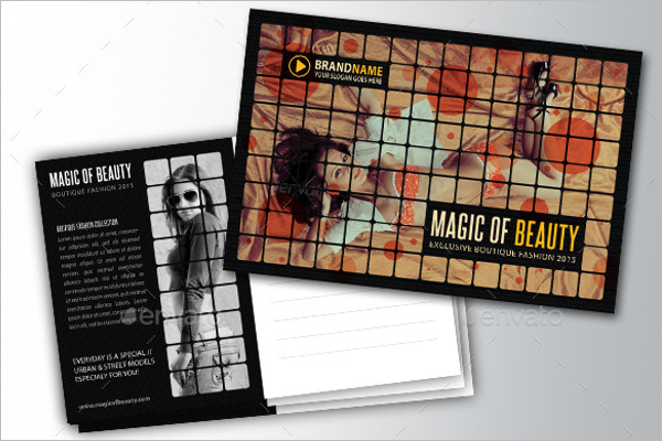 Model Postcard Design