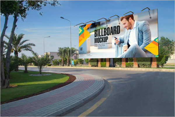 Modern Billboard Mockup PSD Template