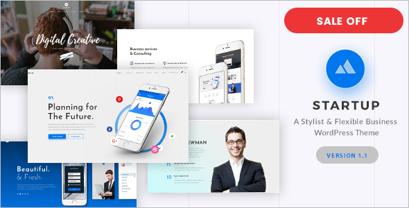 Modern WordPress Themes for Startups