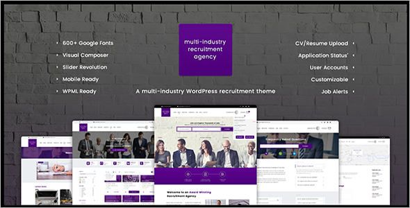 Multi Industry Jobs WordPress Theme