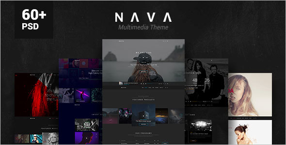 Multimedia PSD Template