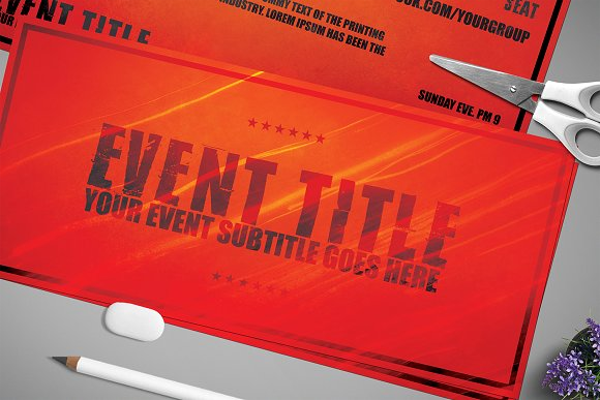 Multipurpose Event Ticket Design