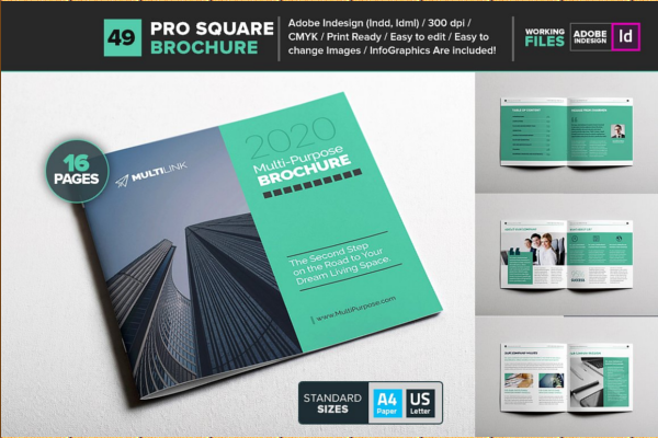 Multipurpose Square Brochure