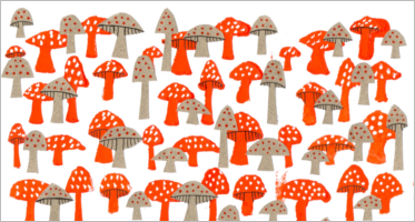 Mushrooms Seamless Patterns
