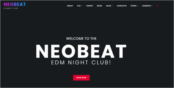 Night Club Entertainment WordPress Theme