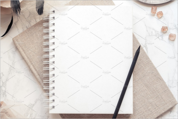 Notepad PSD Mockup Template