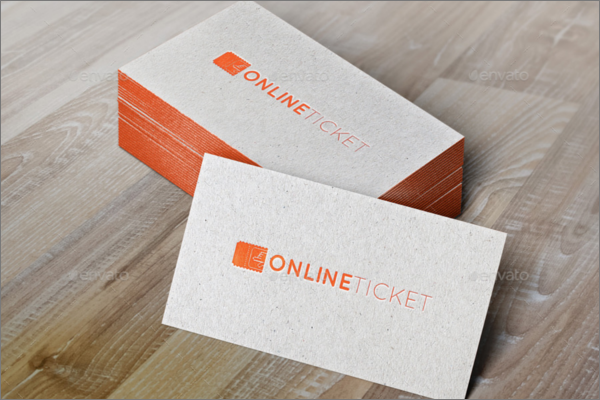 Online Ticket Mockup Design