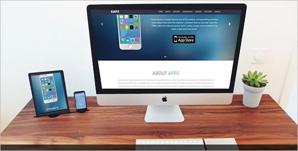 Parallax Mobile Landing Page Theme