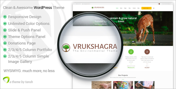 Personal Environmental WordPress Theme