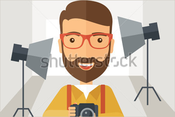 Photographer Cartoon Photo Template