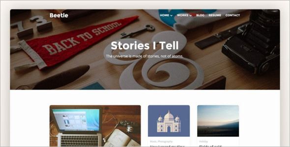 Photography Landing Page WordPress Theme