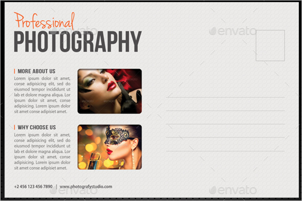 Photography Studio Postcard Template