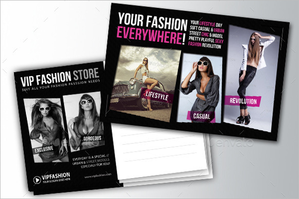 Photoshop FashionÂ Postcard Design