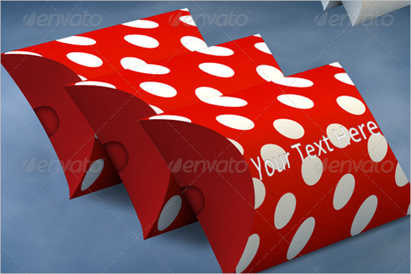Pillow Box Mockup Design