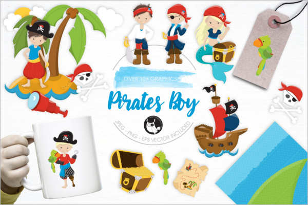 Pirate Boy Vector Design
