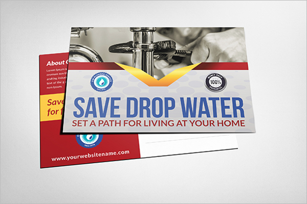 Plumber Construction Business Postcard
