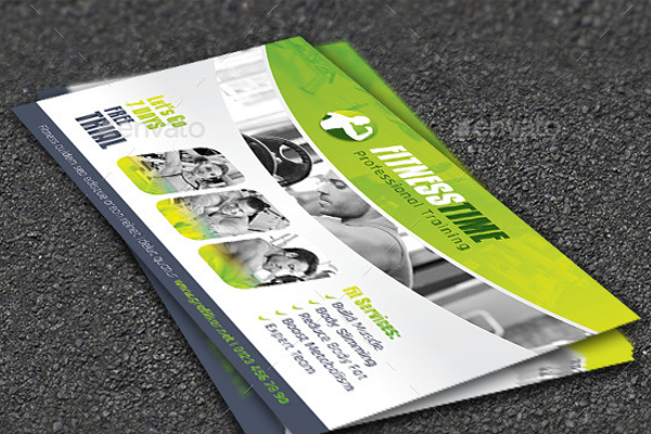 Premium Fitness Postcard Template