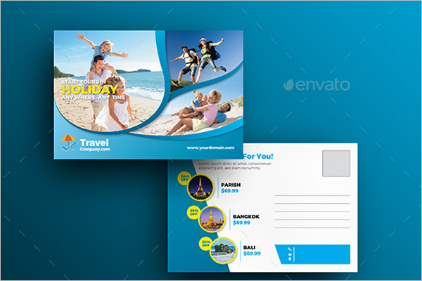 Premium Travel Postcard Template