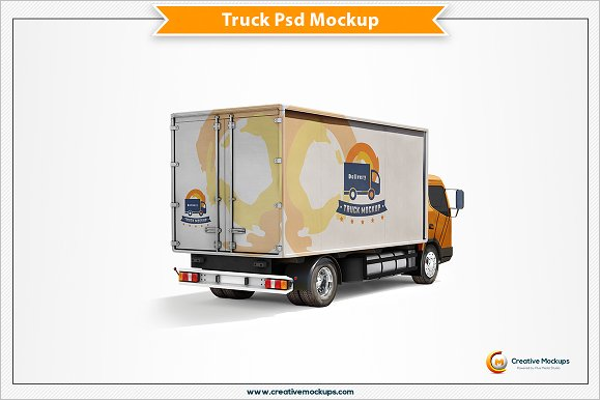 Download 63 Truck Mockup Templates Free Psd Designs Creative Template