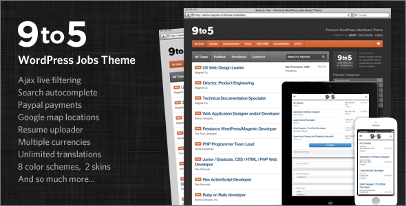 Premium WordPress Jobs Theme