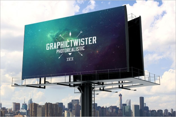 Printable Billboard Mockup PSD Design