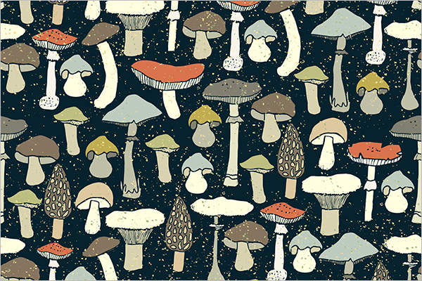 Mushrooms Seamless Patterns || Free & Premium Templates