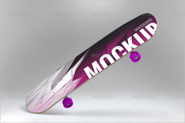 Printable Skateboard Mockup Design