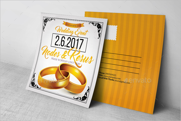 PrintReady Wedding Postcard Template