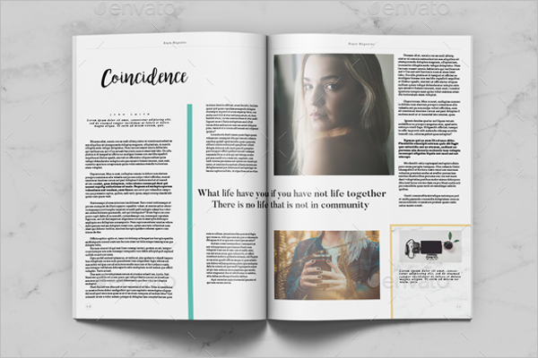 Professional Letter Magazine Mockup
