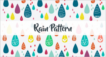 Rain Drops Seamless Pattern