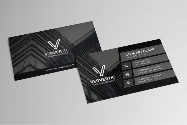 Real Estate Business Card Vector Design