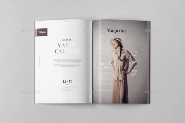 Realistic Letter Magazine Mockup