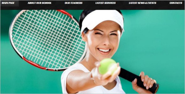 Responsive Tennis WordPress Template