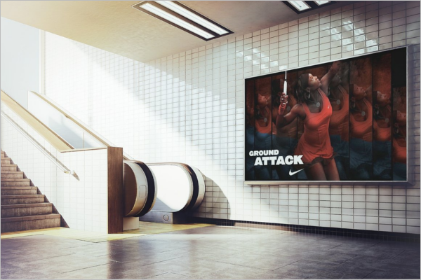 Retro Billboard Mockup PSD Design