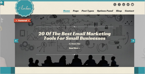 Retro Blog Marketing WordPress Theme