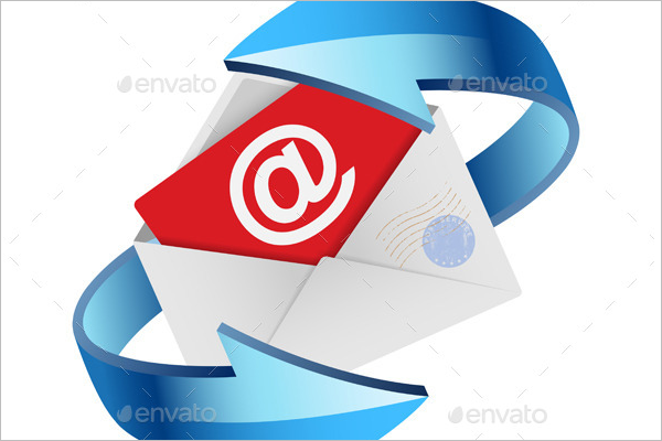 Security Post Card Vector Template