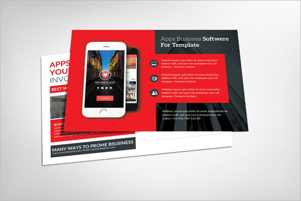 Security Postcard PSD Template