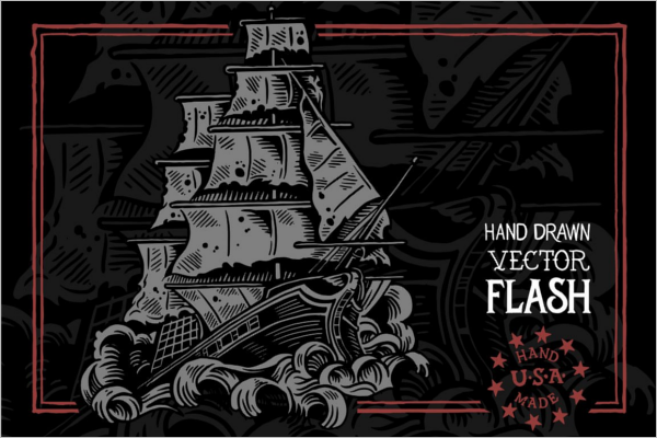 Ship Art Vector Flash Design