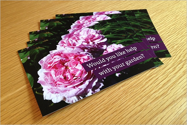 Simple Garden Postcard Template