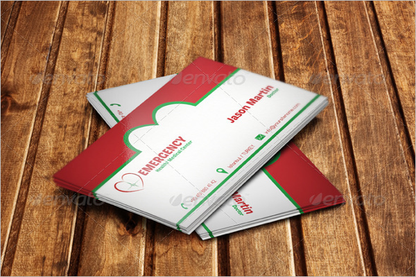 Simple Hospital Business Card