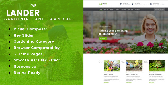 Small Gardener WordPress Theme
