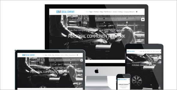 Social Company WordPress Theme