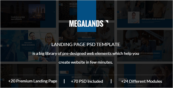 Spa Landing Page PSD Template