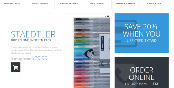 Stationery Store PrestaShop Theme